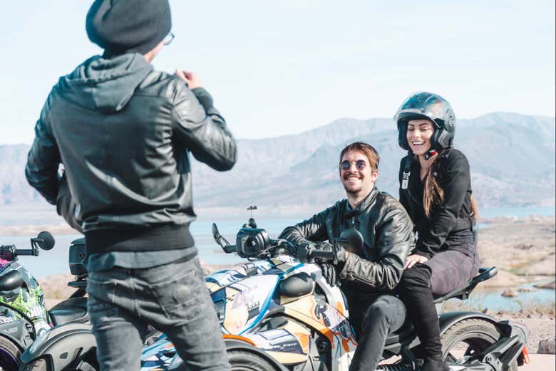 Durante il tour in trike