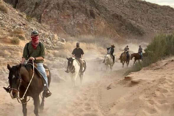 Passeggiata a cavallo nel deserto di Las Vegas